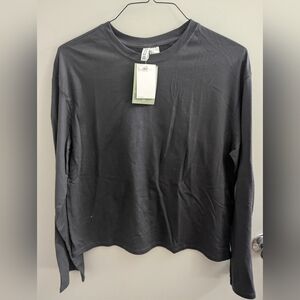 Divided NWT Dark Gray Long Sleeve Top Gift Normcore Basics Capsule Wardrobe Tee
